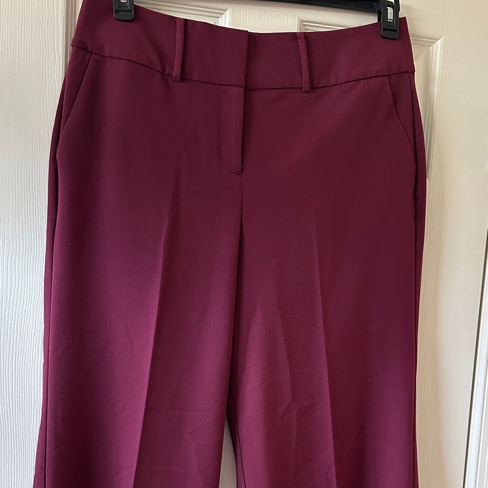 Lane Bryant Burgundy Trousers